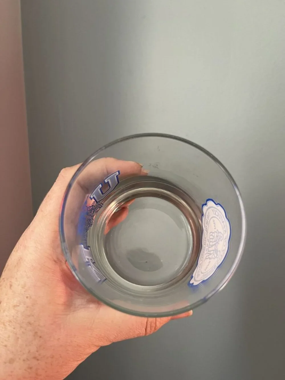 Vintage University Of Kentucky Wildcats Bourbon Whiskey Glass Rocks Glass